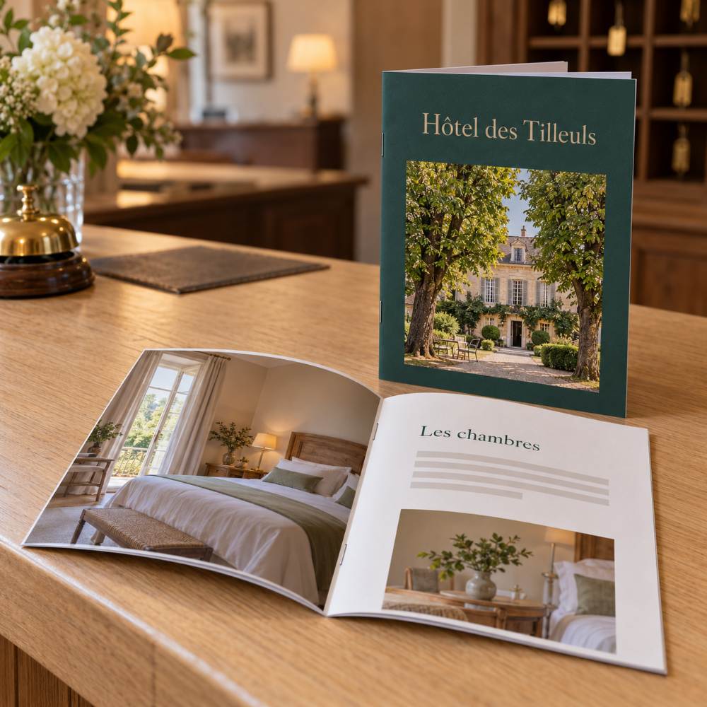 Brochures agrafées allégées